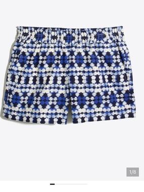 J. Crew Ikat Linen Pull-On Shorts